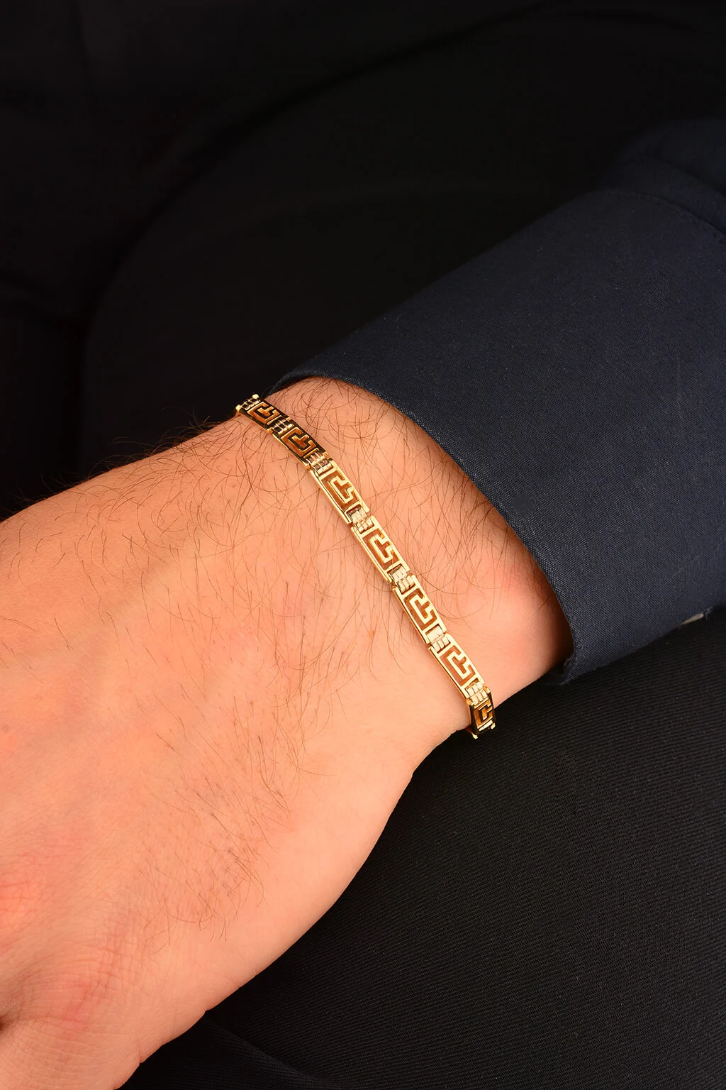 Cebeci 14 Ayar Erkek Altın Bileklik