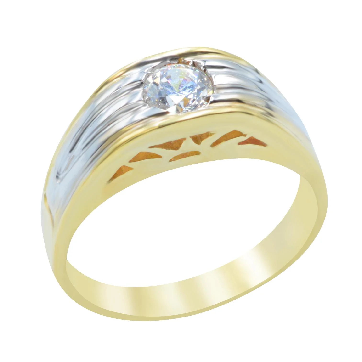 Erkek Taşlı Altın Yüzük