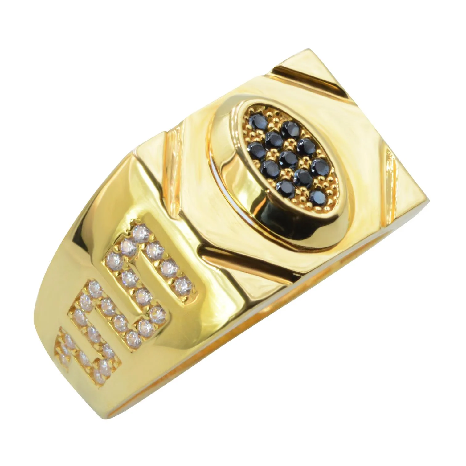 Erkek Taşlı Altın Yüzük