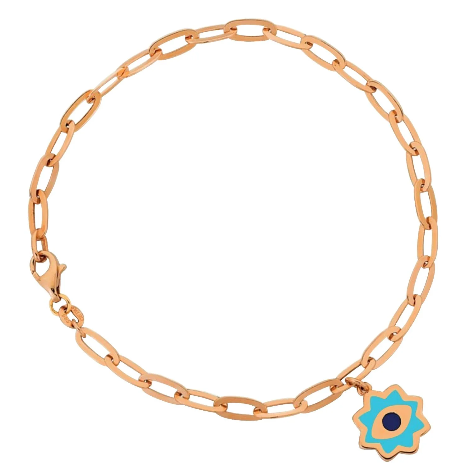 Cebeci 14 Ayar Rose Göz Zincir Bileklik