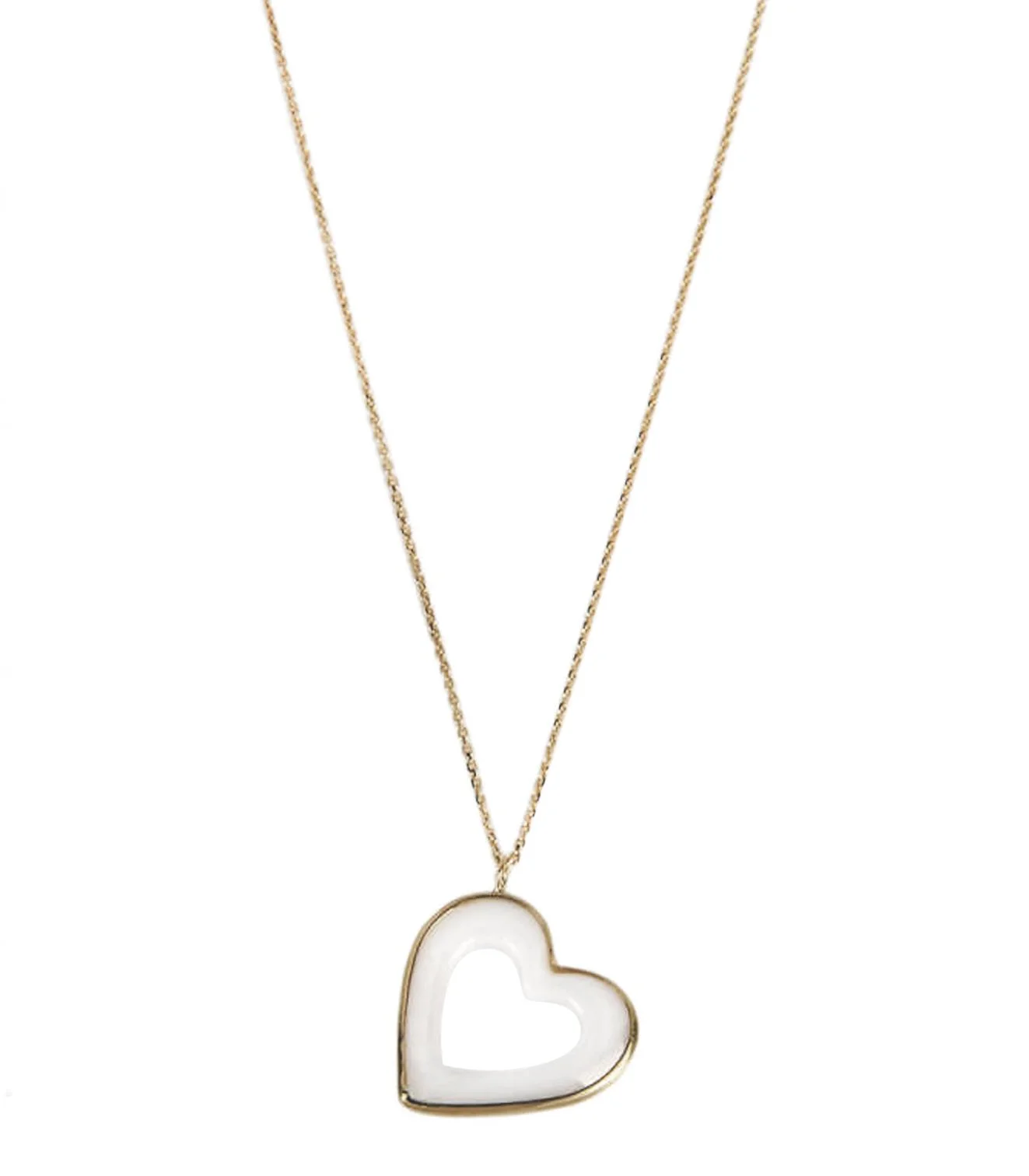 Cebeci 14 Ayar Kalpli Sedef Altın Kolye