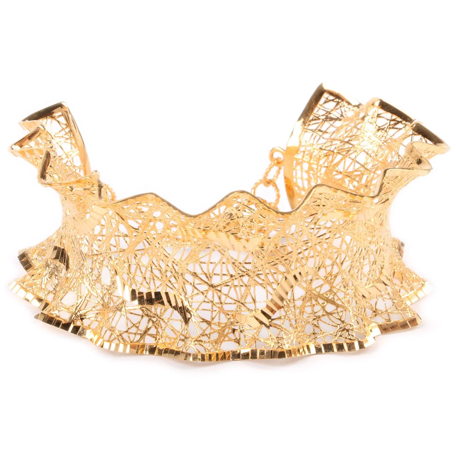 Cebeci 22 Ayar Dalgalı Altın Bilezik