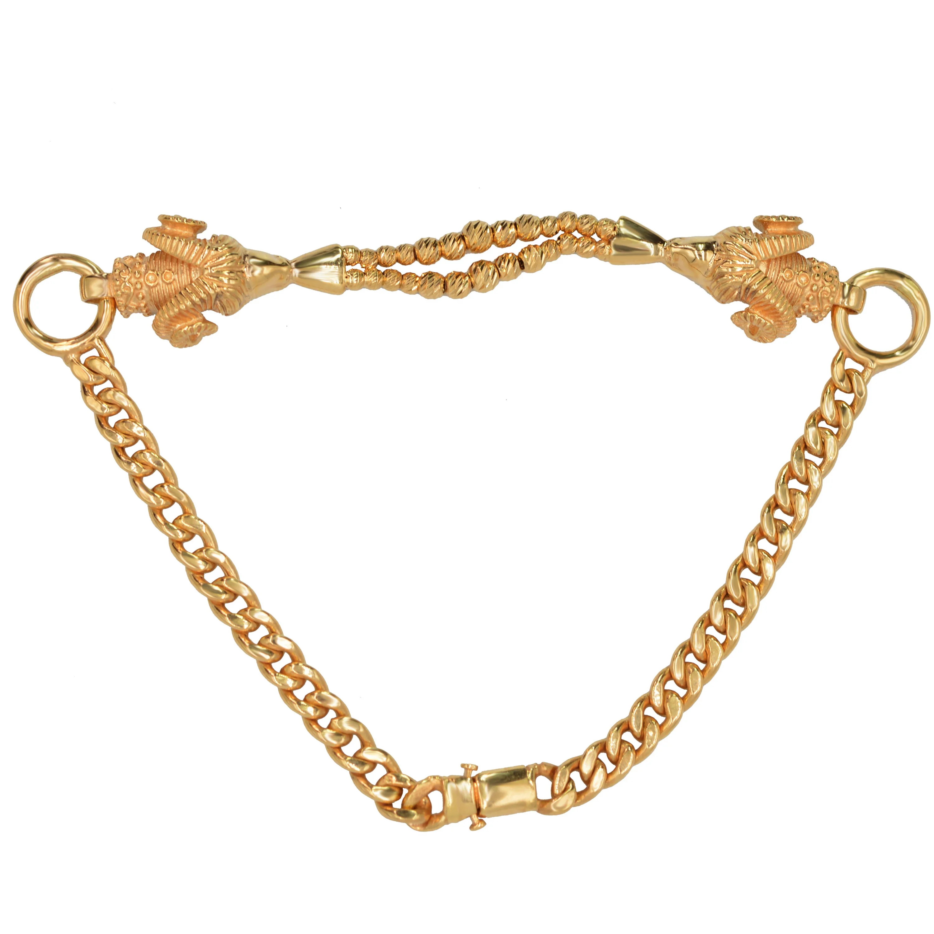 Cebeci 22 Ayar Koç Başı Altın Bileklik