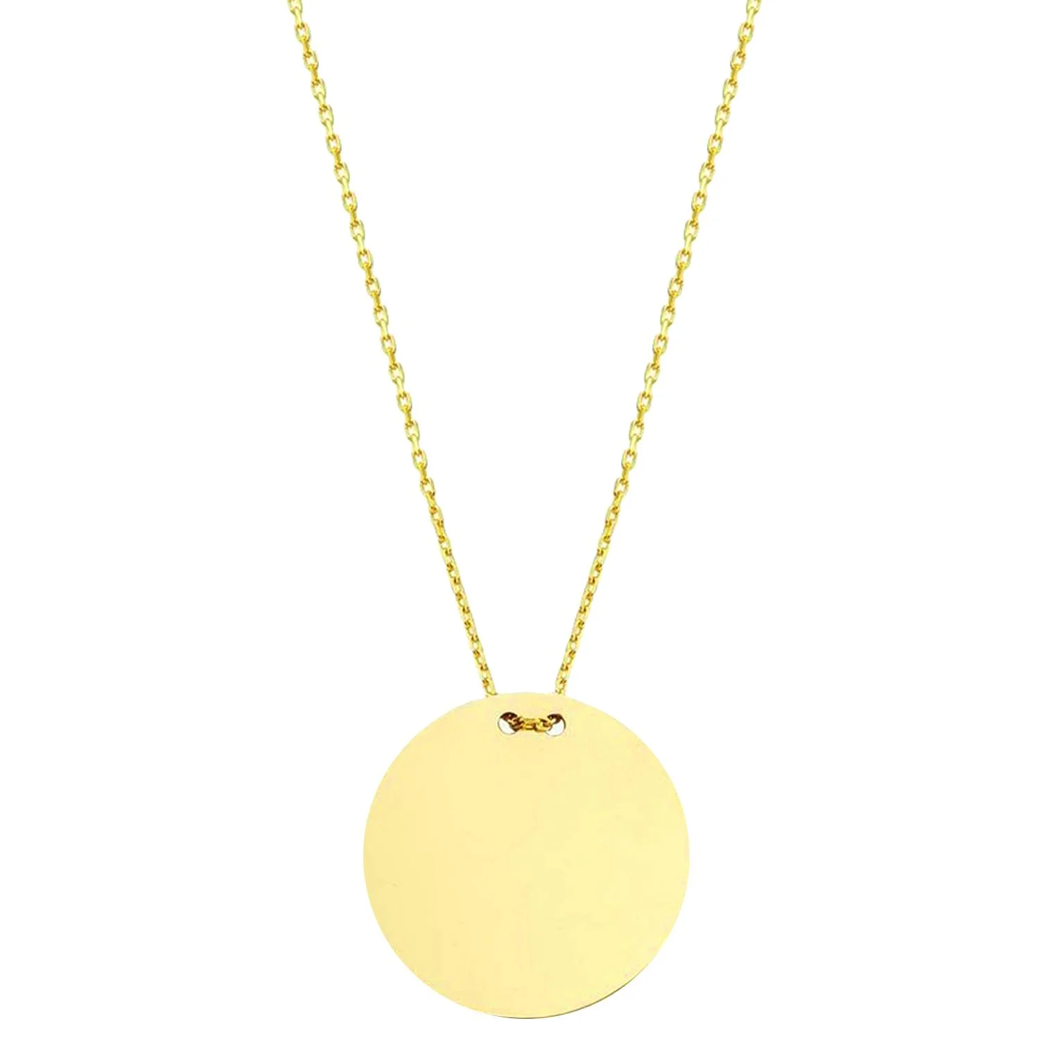 Cebeci 14 Ayar Plaka Altın Kolye