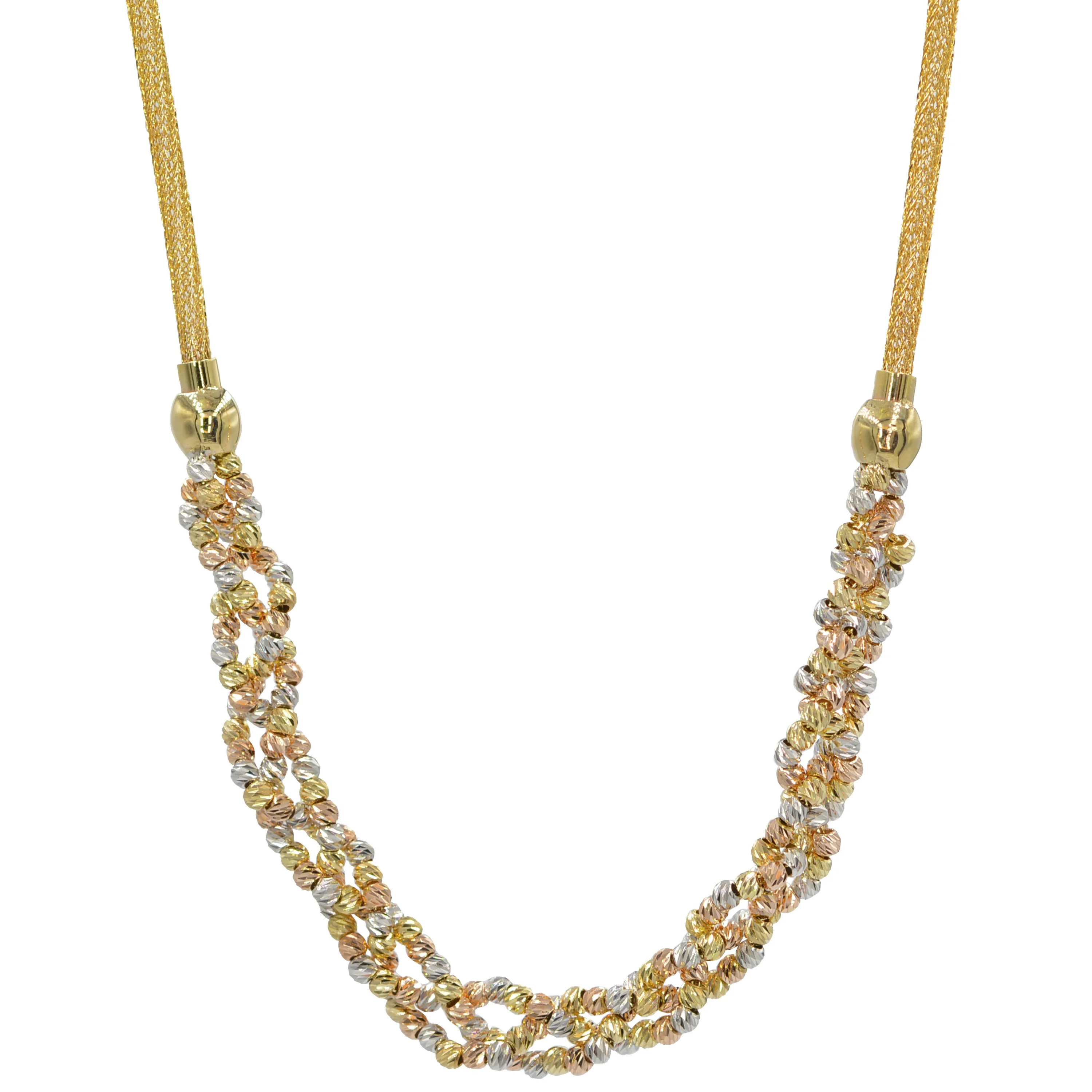 Cebeci 14 Ayar Dorikalı Hasır İp Altın Kolye