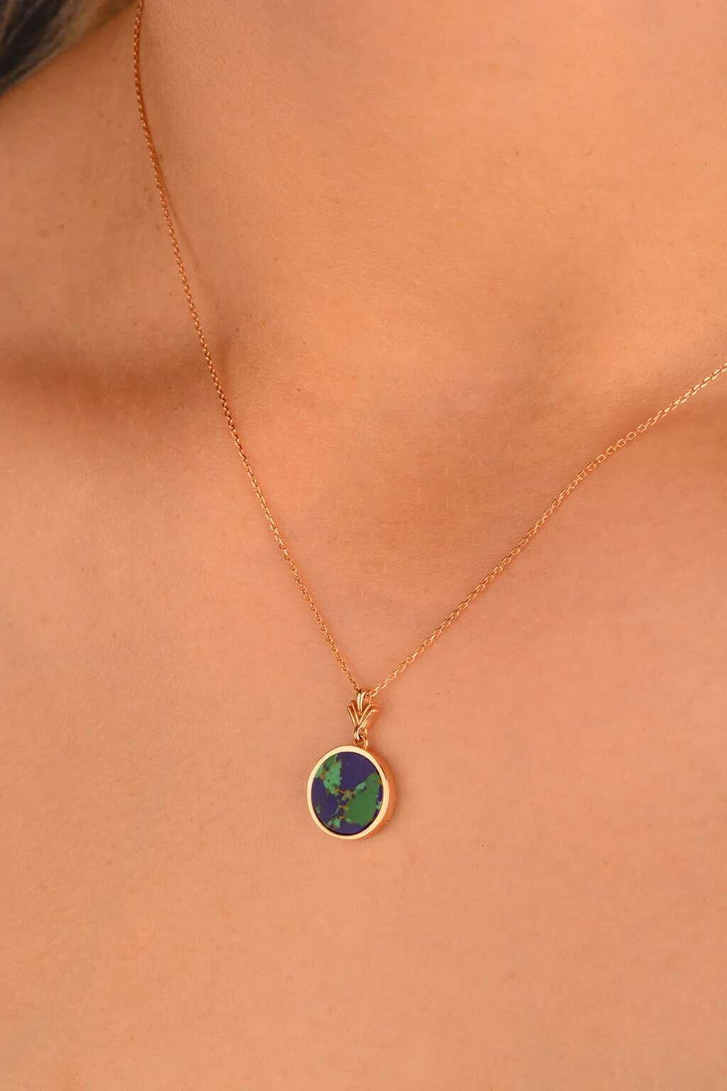 Cebeci 14 Ayar Rose Altın Kolye