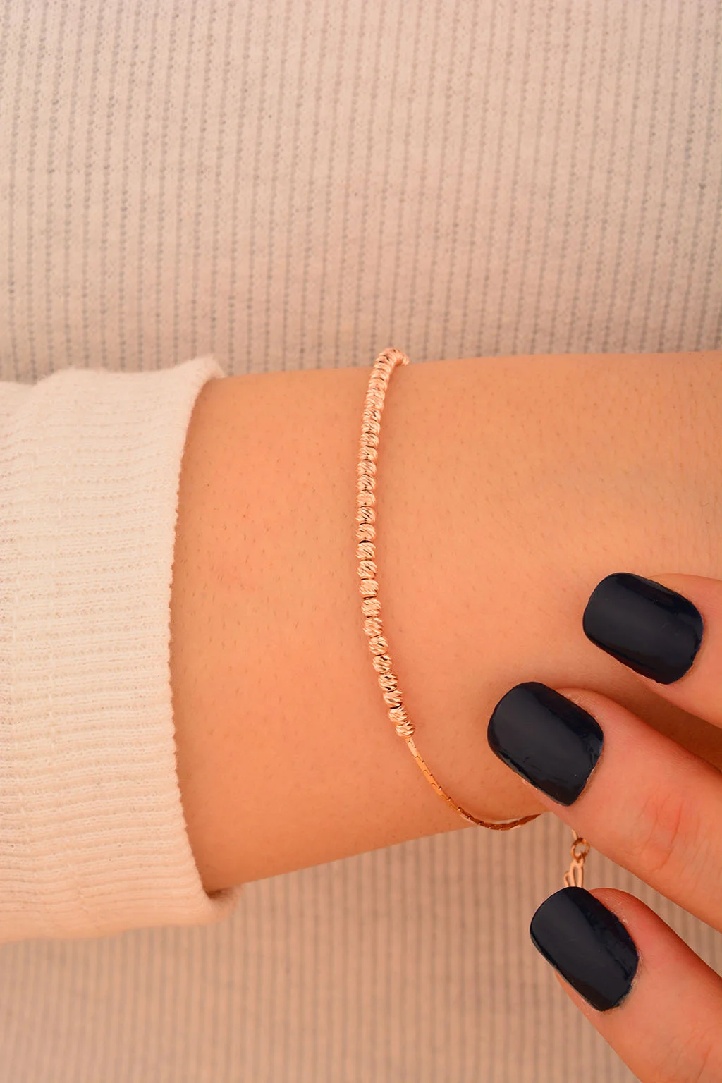 Cebeci 14 Ayar Rose Dorikalı Altın Bileklik