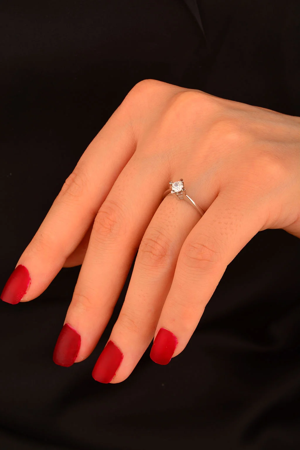 Cebeci 14 Ayar Tek Taş Altın Yüzük