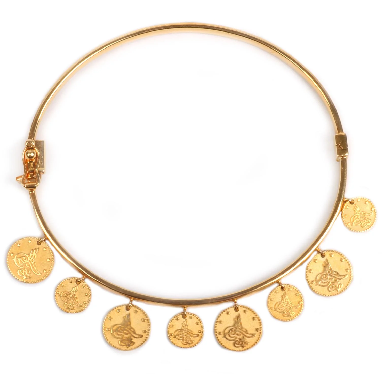 Cebeci 22 Ayar Tuğra Sallantılı Altın Bilezik