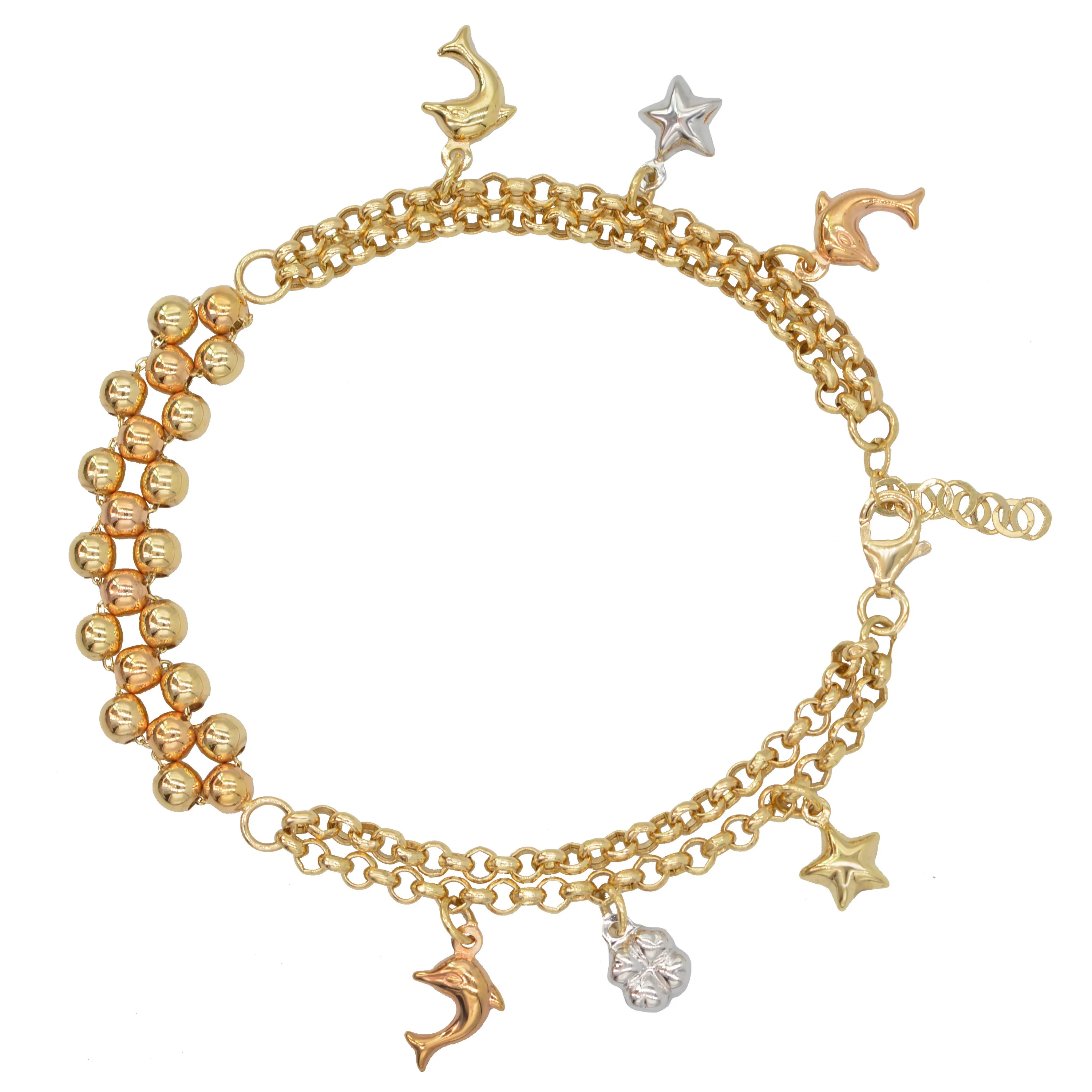 Cebeci 14 Ayar Yunus Yıldızlı Altın Bileklik