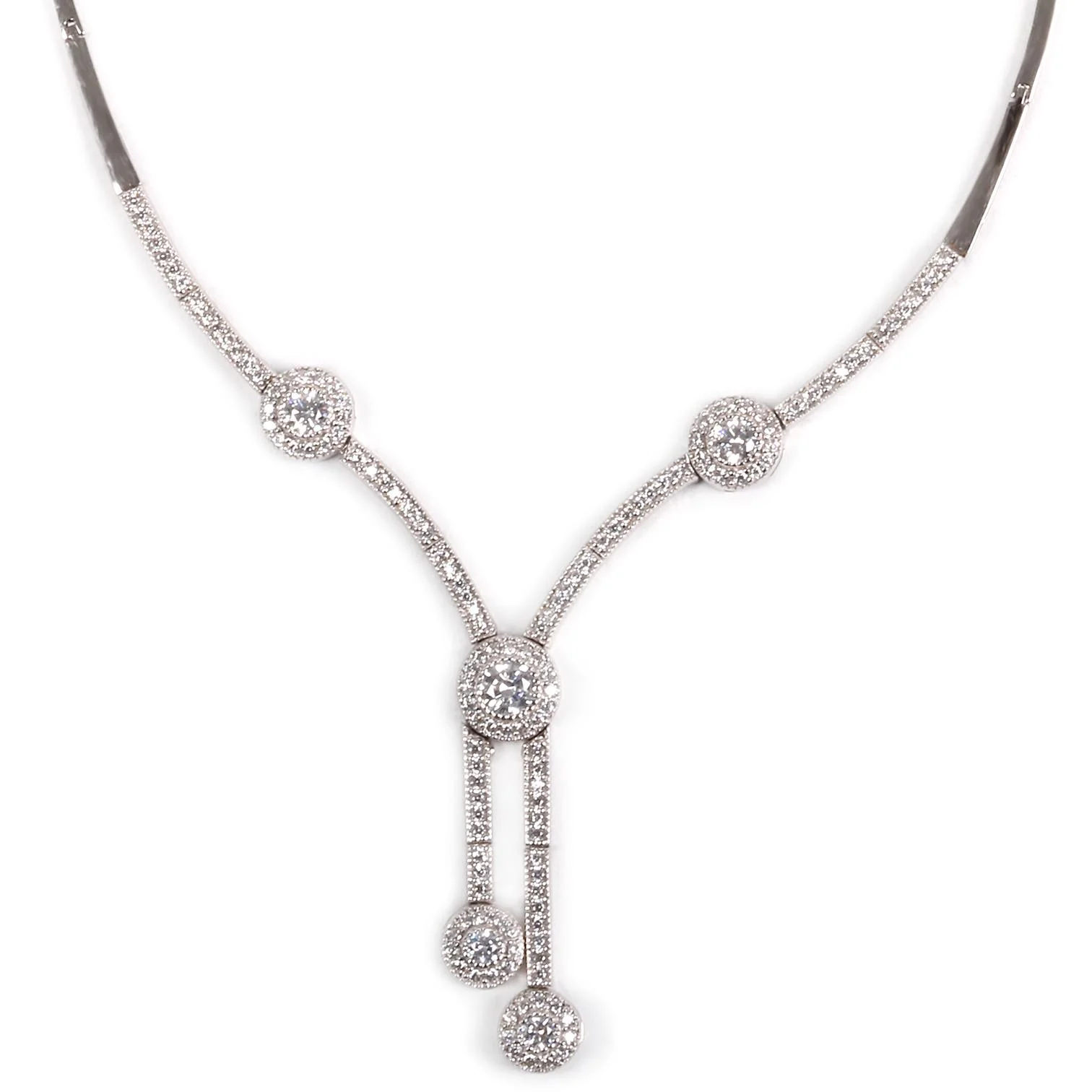 Cebeci 14 Ayar Beyaz Altın Gerdanlık