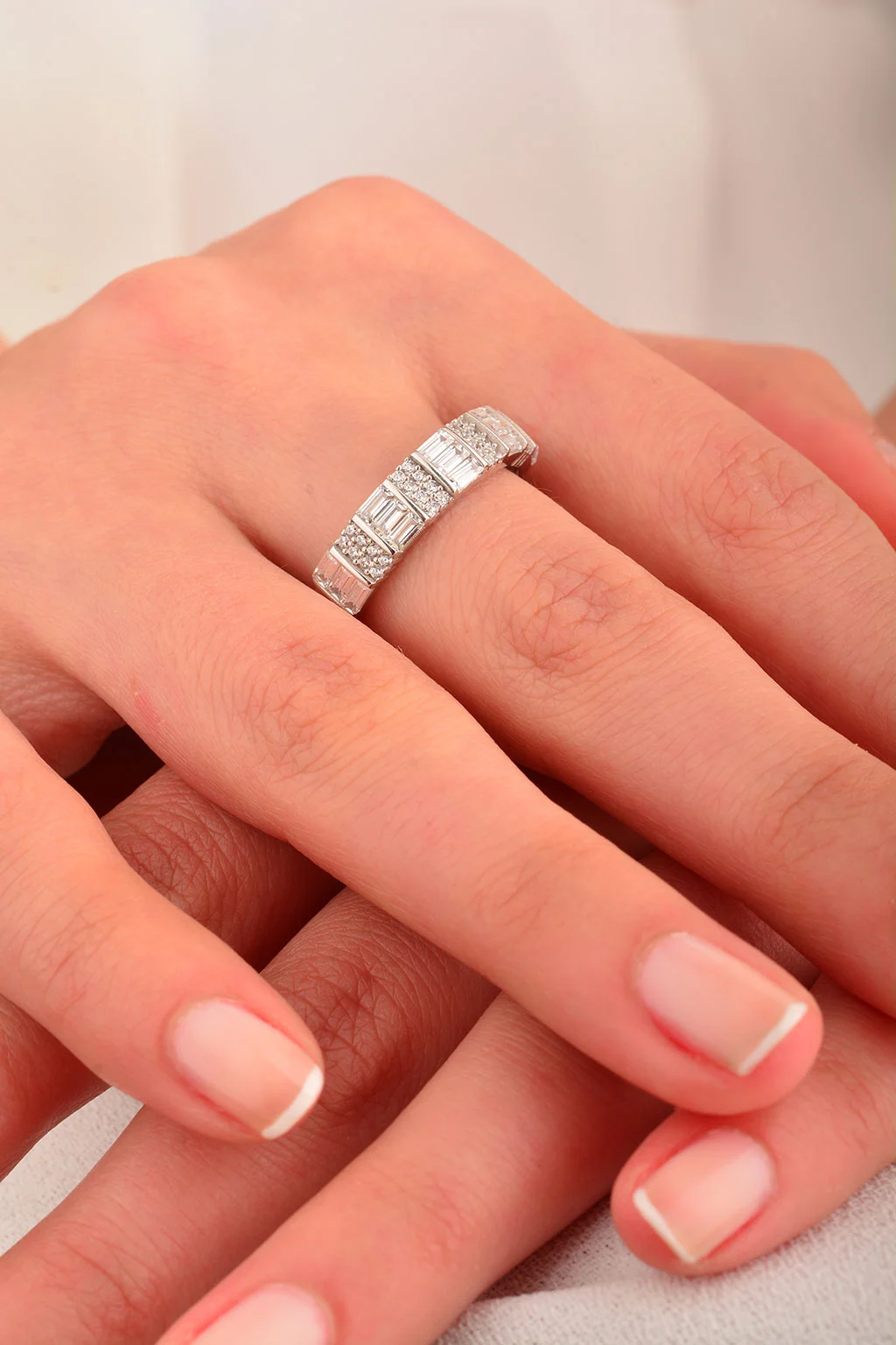 Cebeci 14 Ayar Tek Taşlı Baget Taşlı Altın Yüzük