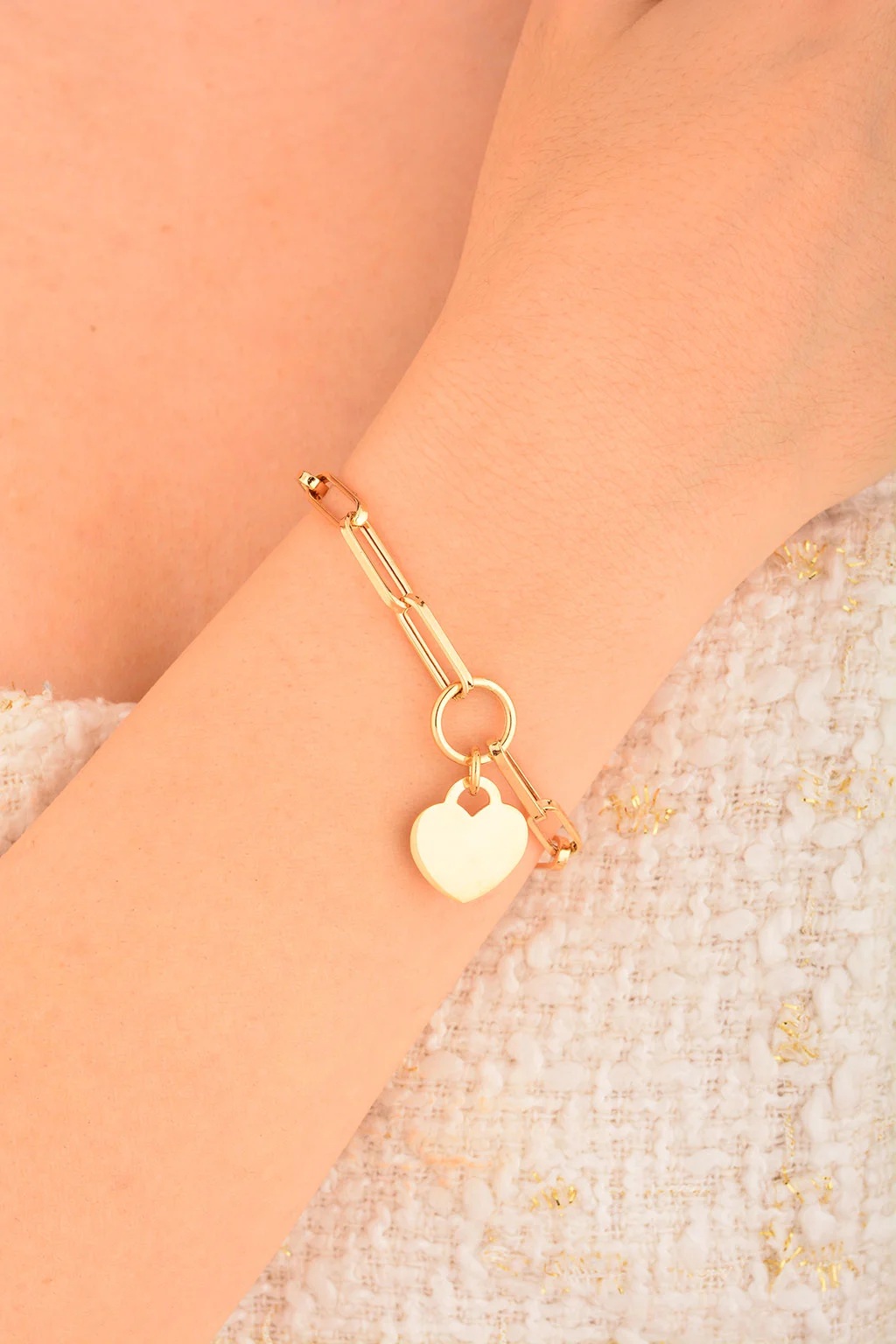 Cebeci 14 Ayar Kalpli Ataç Altın Bileklik