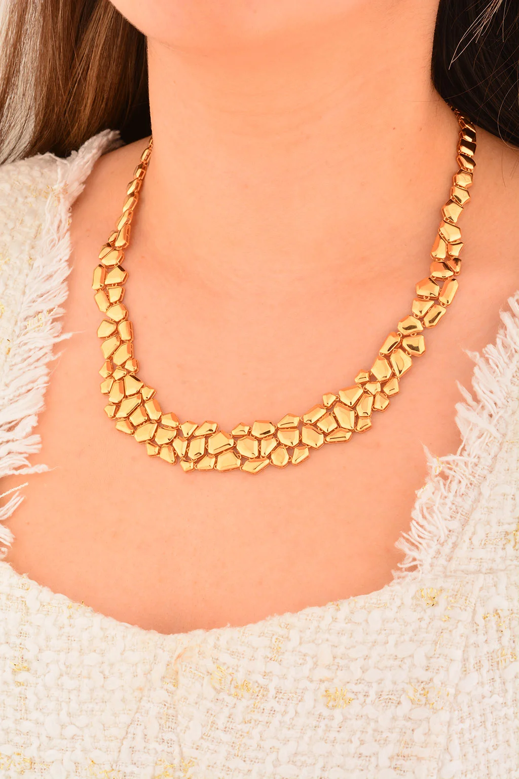 Cebeci 22 Ayar Taş Model Altın Gerdanlık