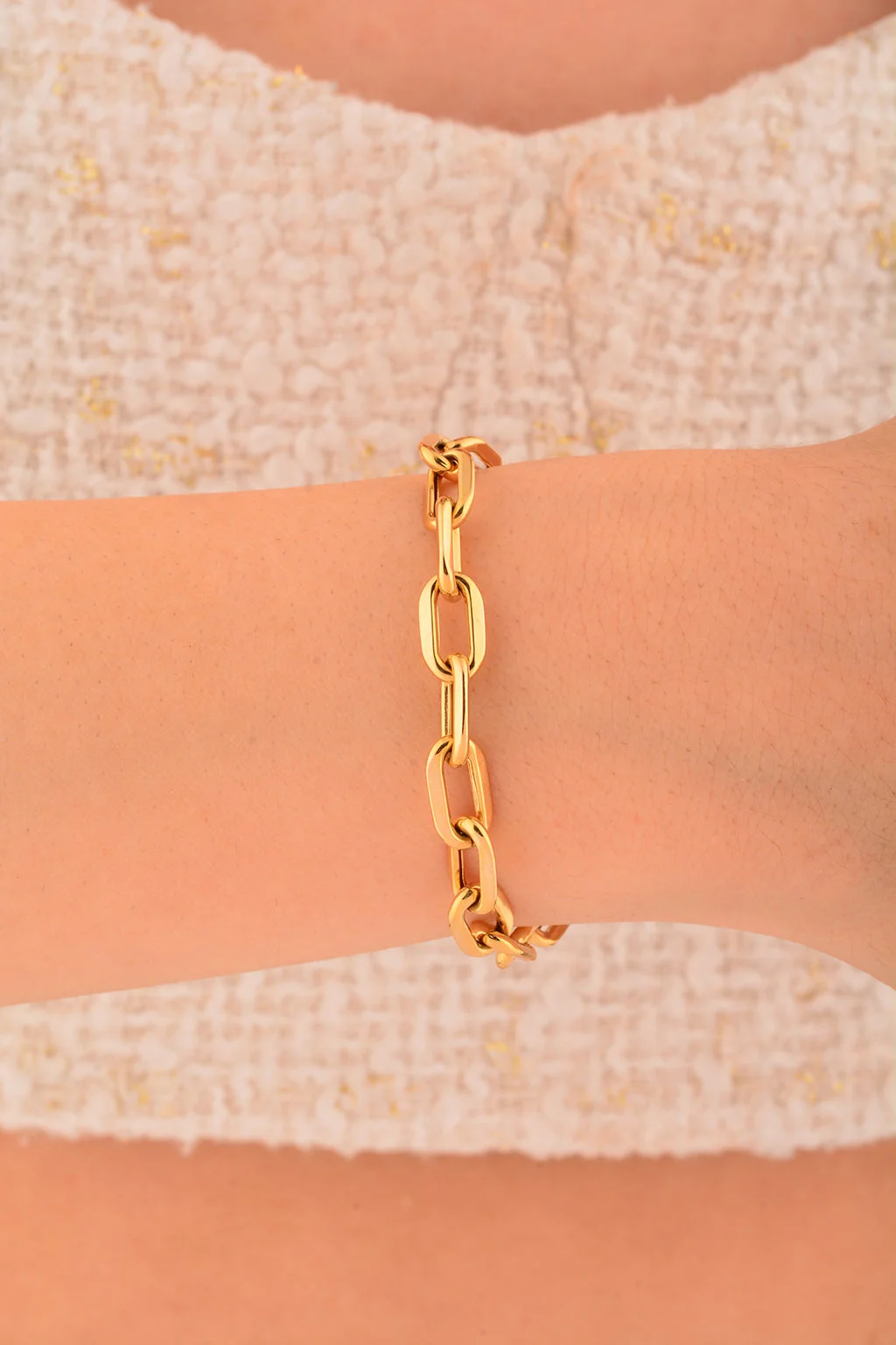 Cebeci 14 Ayar Ataç Zincir Modelli Altın Bileklik