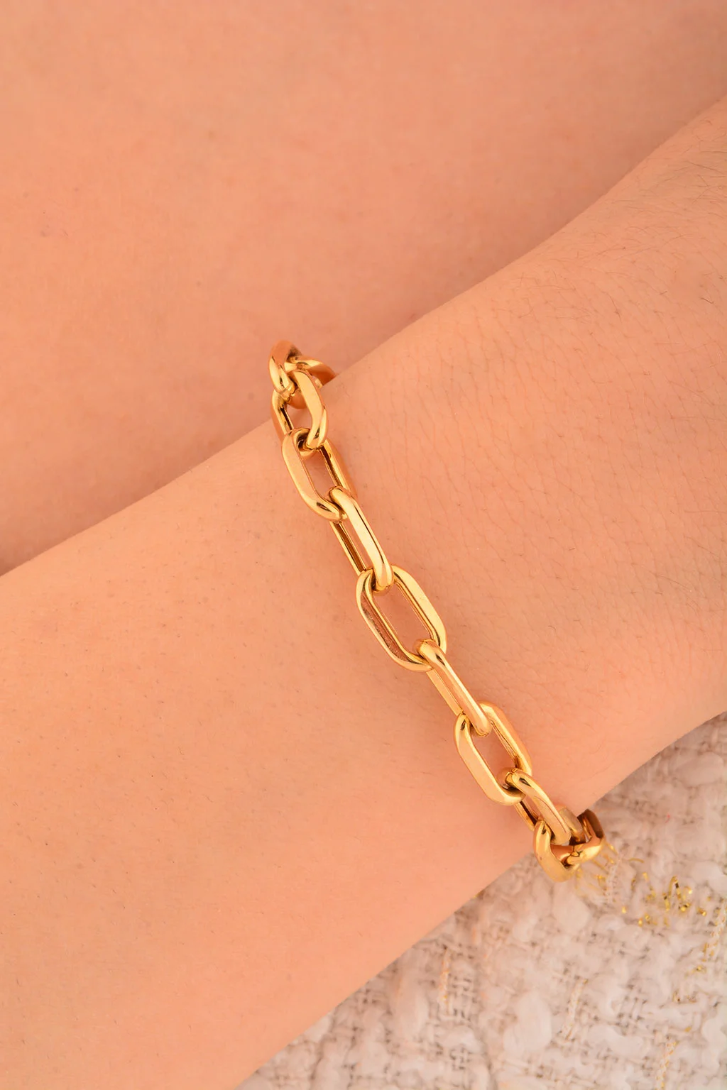 Cebeci 14 Ayar Ataç Zincir Modelli Altın Bileklik