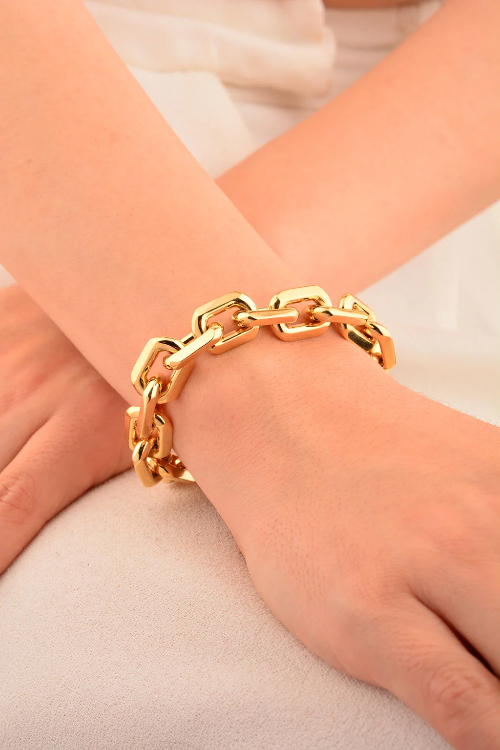 Cebeci 14 ayar Ataç Zincir Altın Bileklik