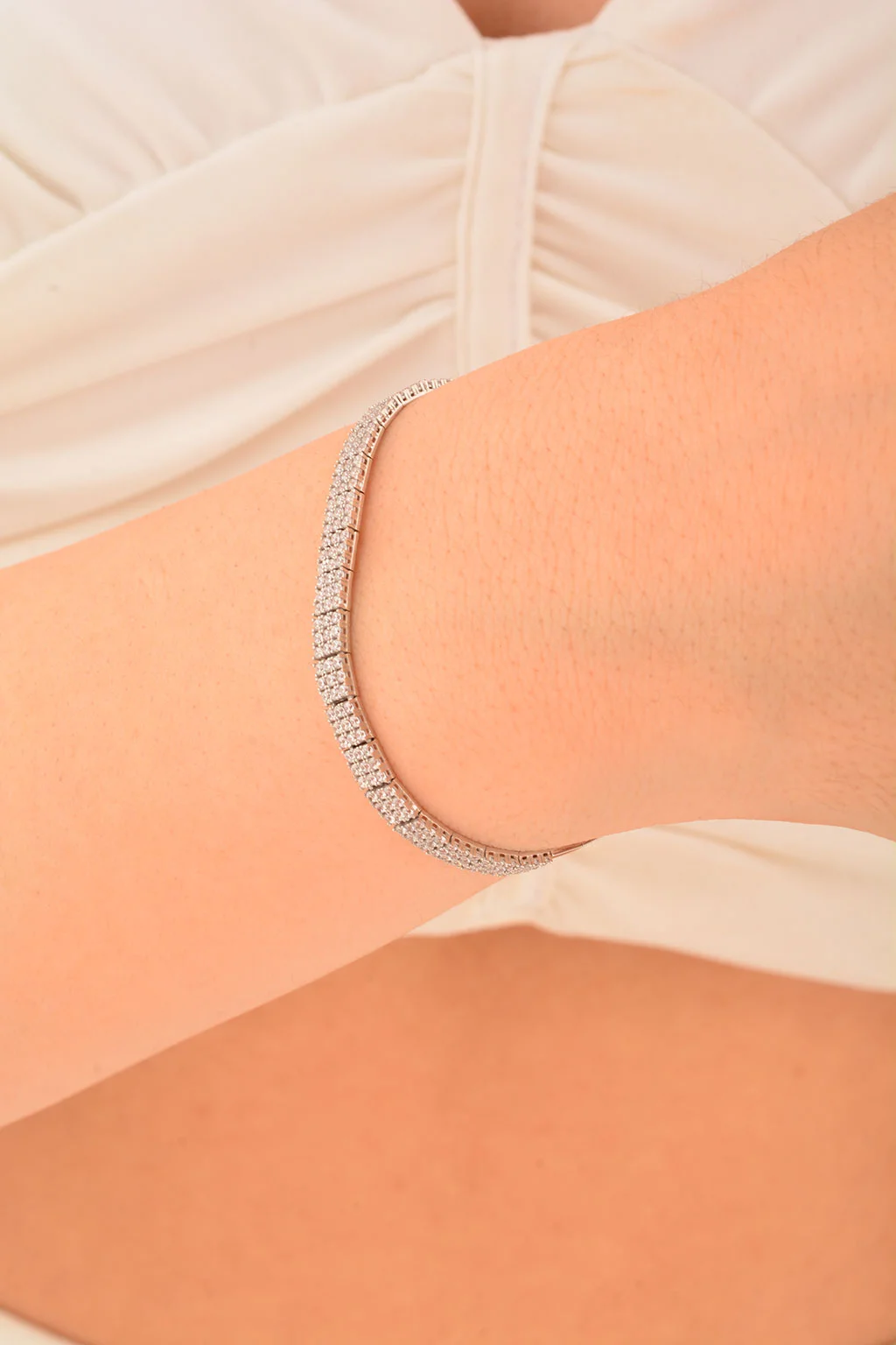 Cebeci 14 Ayar Üçsıralı Suyolu Altın Bileklik