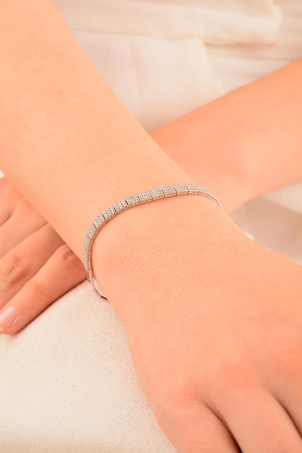 Cebeci 14 Ayar Üçsıralı Suyolu Altın Bileklik