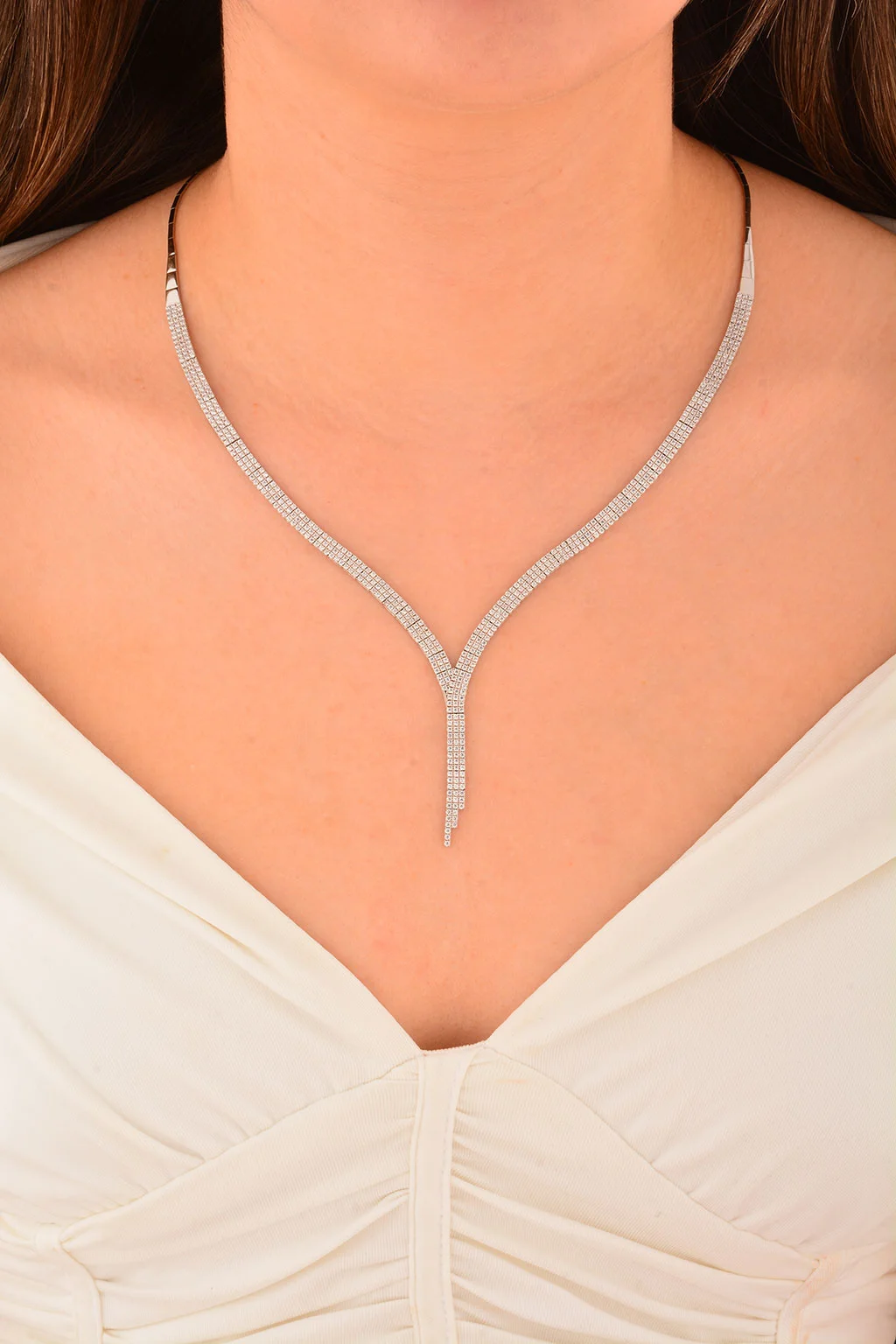 Cebeci 14 Ayar Üçsıralı Suyolu Altın Gerdanlık