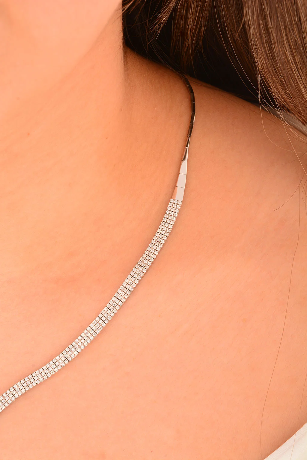 Cebeci 14 Ayar Üçsıralı Suyolu Altın Gerdanlık