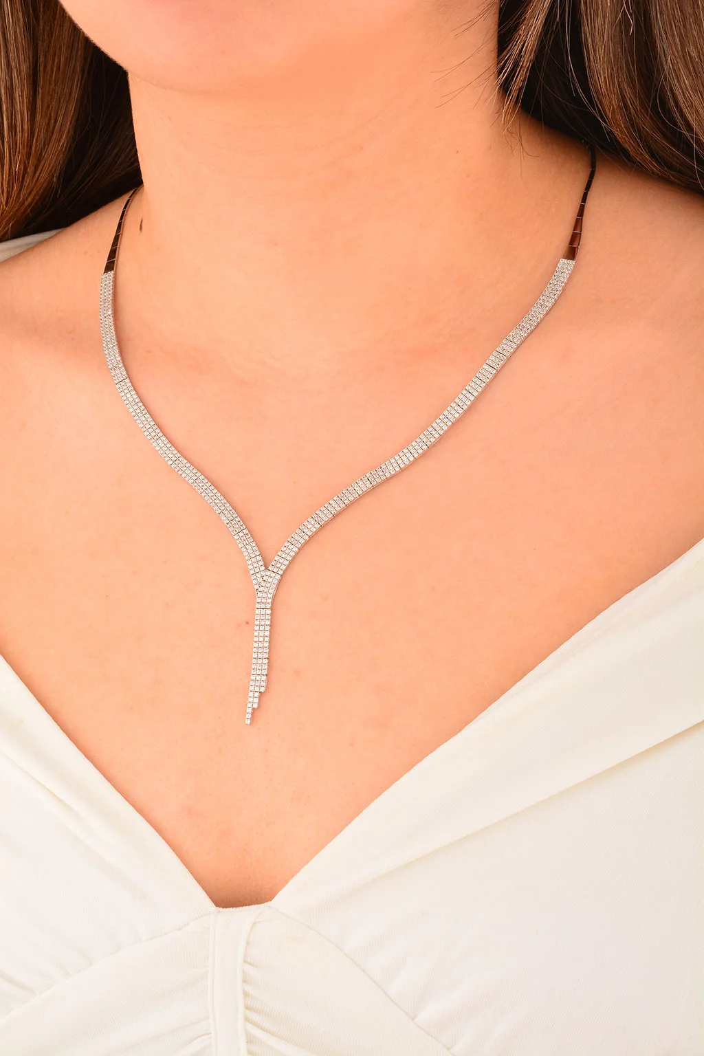 Cebeci 14 Ayar Üçsıralı Suyolu Altın Gerdanlık