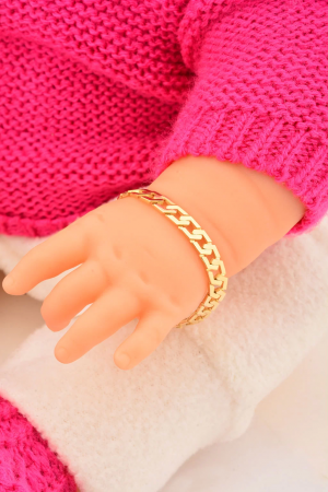 Cebeci 14 Ayar Çocuk Zincir Modelli Altın Bileklik