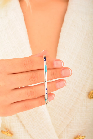 Cebeci Fortuna 14 Ayar Beyaz Altın Bileklik