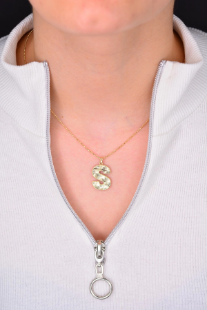 Cebeci 14 Ayar S Harfli Kolye Ucu