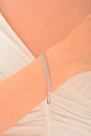 Cebeci 14 Ayar Suyolu Taşlı Altın Bileklik