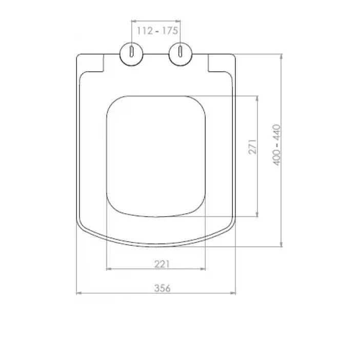 NKP - ARYA KLOZET KAPAĞI (YAVAŞ KAPANAN - METAL MENTEŞE TAKIMI - ÜSTTEN SIKMALI)