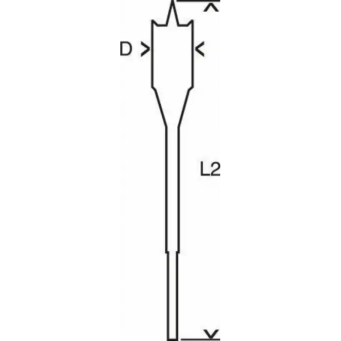 Bosch 30X152 Altıgen Yassı Ahşap Maktap Ucu