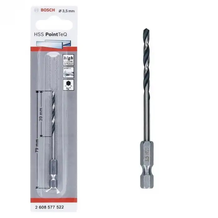 Bosch Pointteq Altıgen Şaftlı Hss Matkap Ucu 3,5 mm