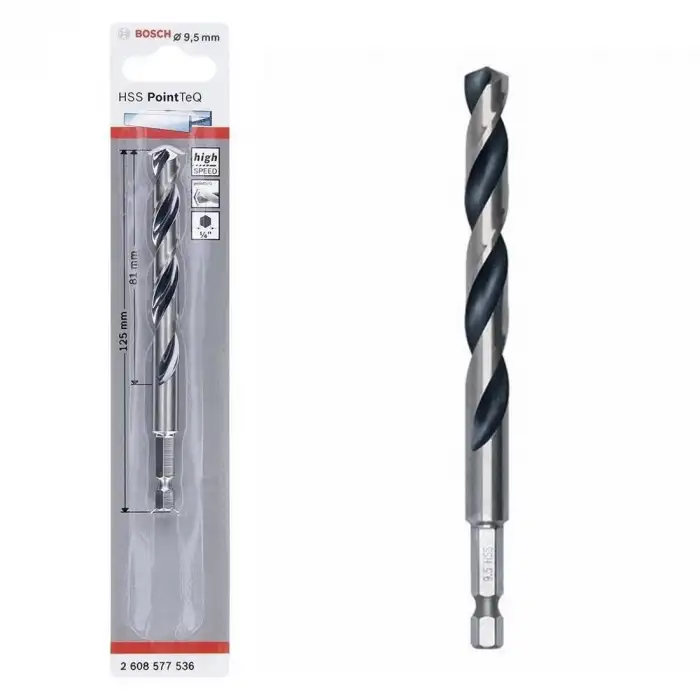 Bosch Pointteq Altıgen Şaftlı Hss Matkap Ucu 9,5 mm