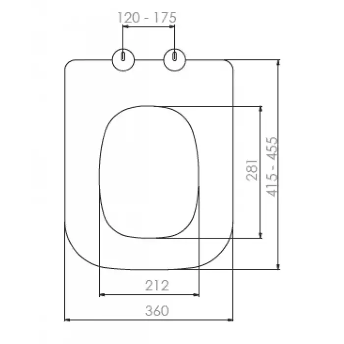 NKP - CANTO KLOZET KAPAĞI (YAVAŞ KAPANAN - ÜSTTEN SIKMALI)