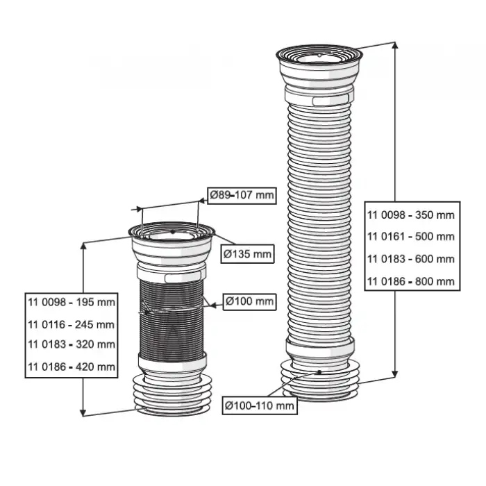 ÇELİK TELLİ KÖRÜKLÜ KADA Q100 x 350 mm
