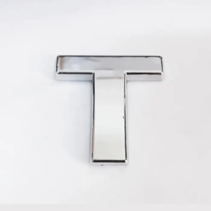Cemax T Harfi  3,75 cm Krom Yapışkanlı