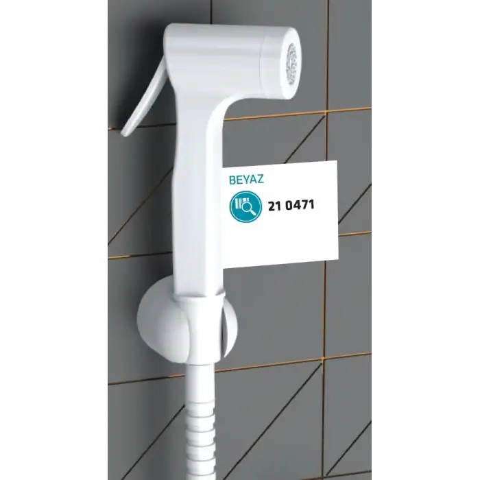 CONSOLATUS PASLANMAZ ÇELİK HORTUMLU TAHARETMATİK (BEYAZ)