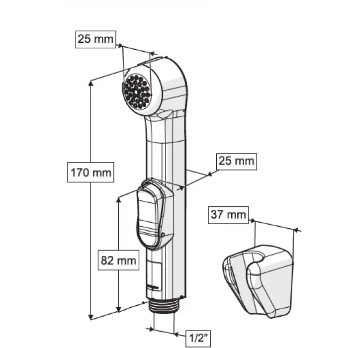CONSOLATUS PASLANMAZ ÇELİK HORTUMLU TAHARETMATİK (KROM)