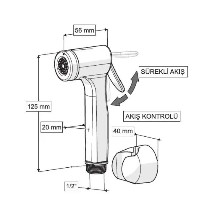 CONSOLATUS PVC HORTUMLU TAHARETMATİK (BEYAZ)
