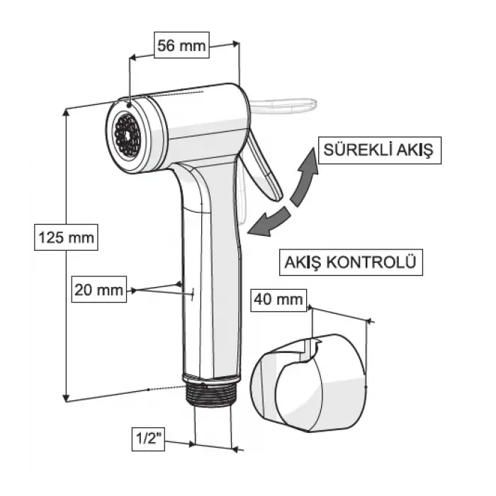 CONSOLATUS TAHARETMATİK BAŞLIK (MAT SİYAH)