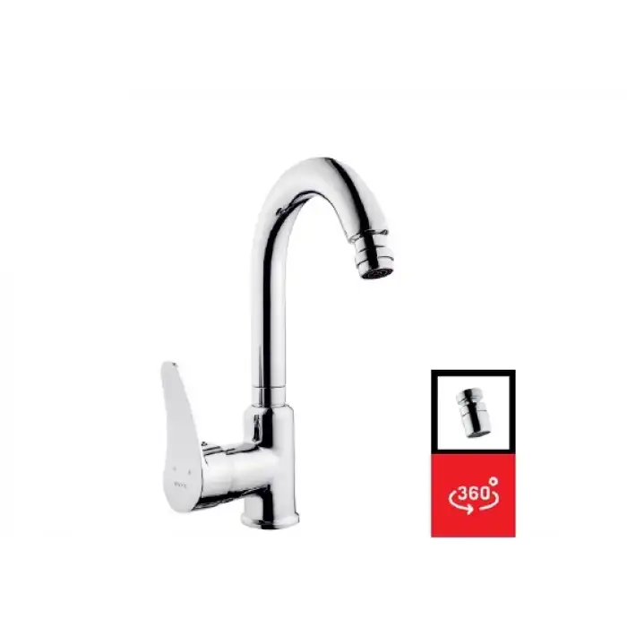 DÜDEN MİX KUĞU LAVABO BATARYA ( OYNAR PERLATÖR - Q40 KARTUŞ - TS EN 817 )