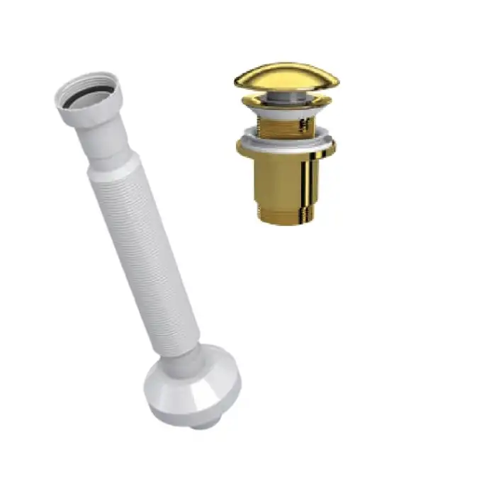 ELİXİR PUP - UP KÖRÜKLÜ SET (PARLAK ALTIN - SERAMİK BAŞLIK - TAŞMA DELİKSİZ)