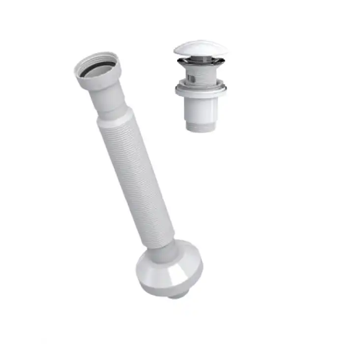 ELİXİR PUP - UP KÖRÜKLÜ SET (PARLAK BEYAZ - SERAMİK BAŞLIK - TAŞMA DELİKLİ)