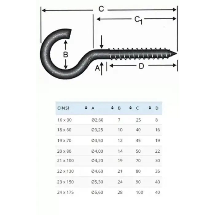 Ennalbur BA1860 18X60 Açık Piton 10 Adet