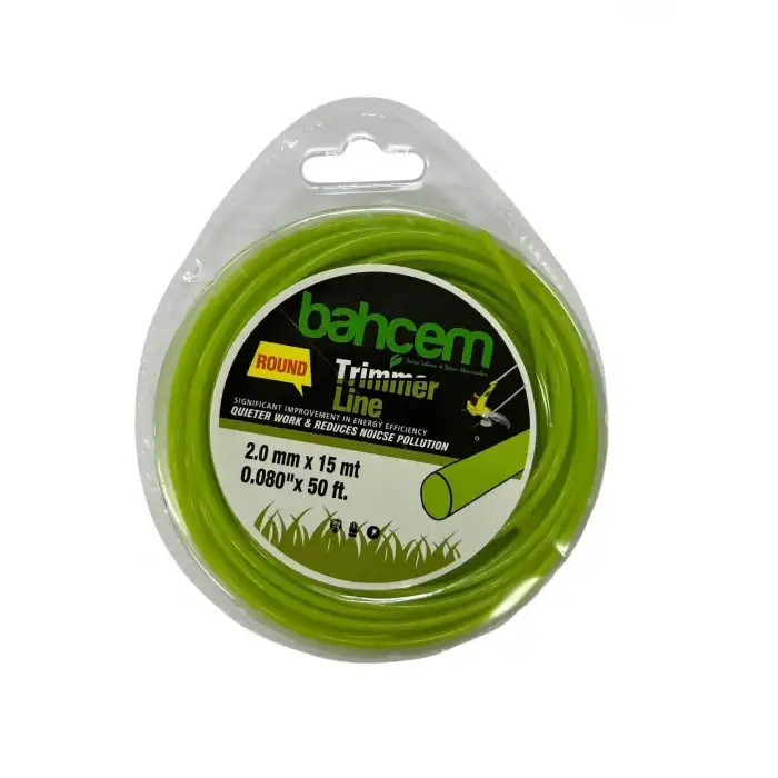 Ennalbur Trimmer Line Yuvarlak Misina 2 mm 15 Metre