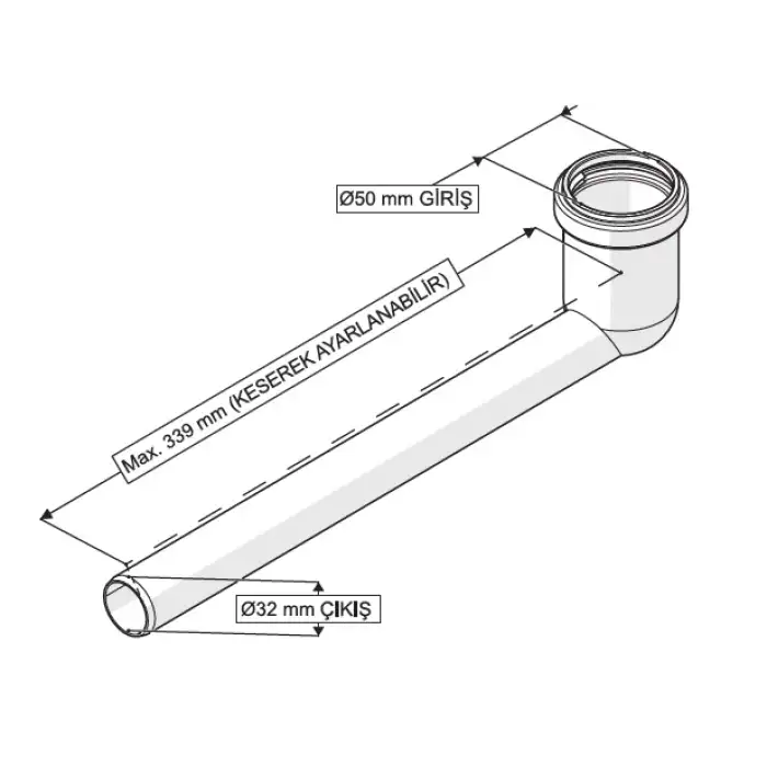 GÖMME REZERVUAR HELA TAŞI BAĞLANTI BORUSU