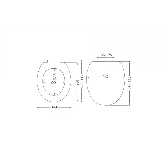 JAPAR - Akdeniz Slim Klozet Kapak Duroplast ( Yavaş Kapanan )