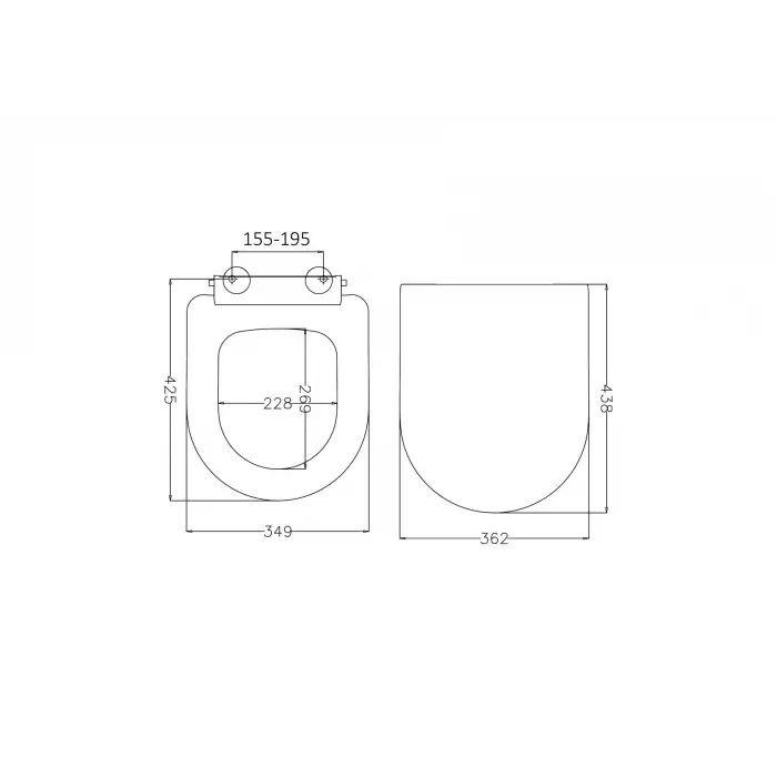 JAPAR - Macro Klozet Kapak Duroplast ( Yavaş Kapanan )