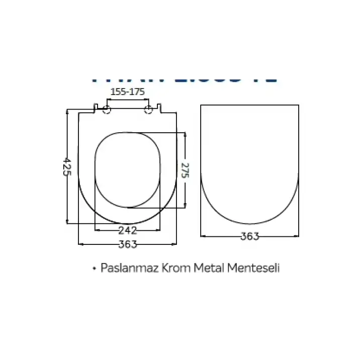 JAPAR - Minuetta Klozet Kapak Duroplast ( Yavaş Kapanan )
